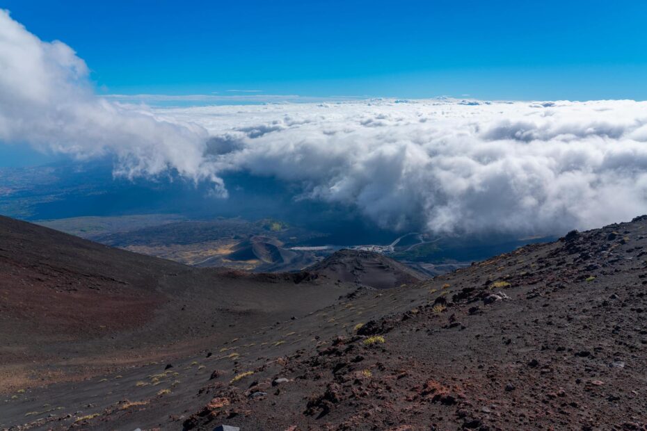 Una magnifica vista da un versante dell'Etna