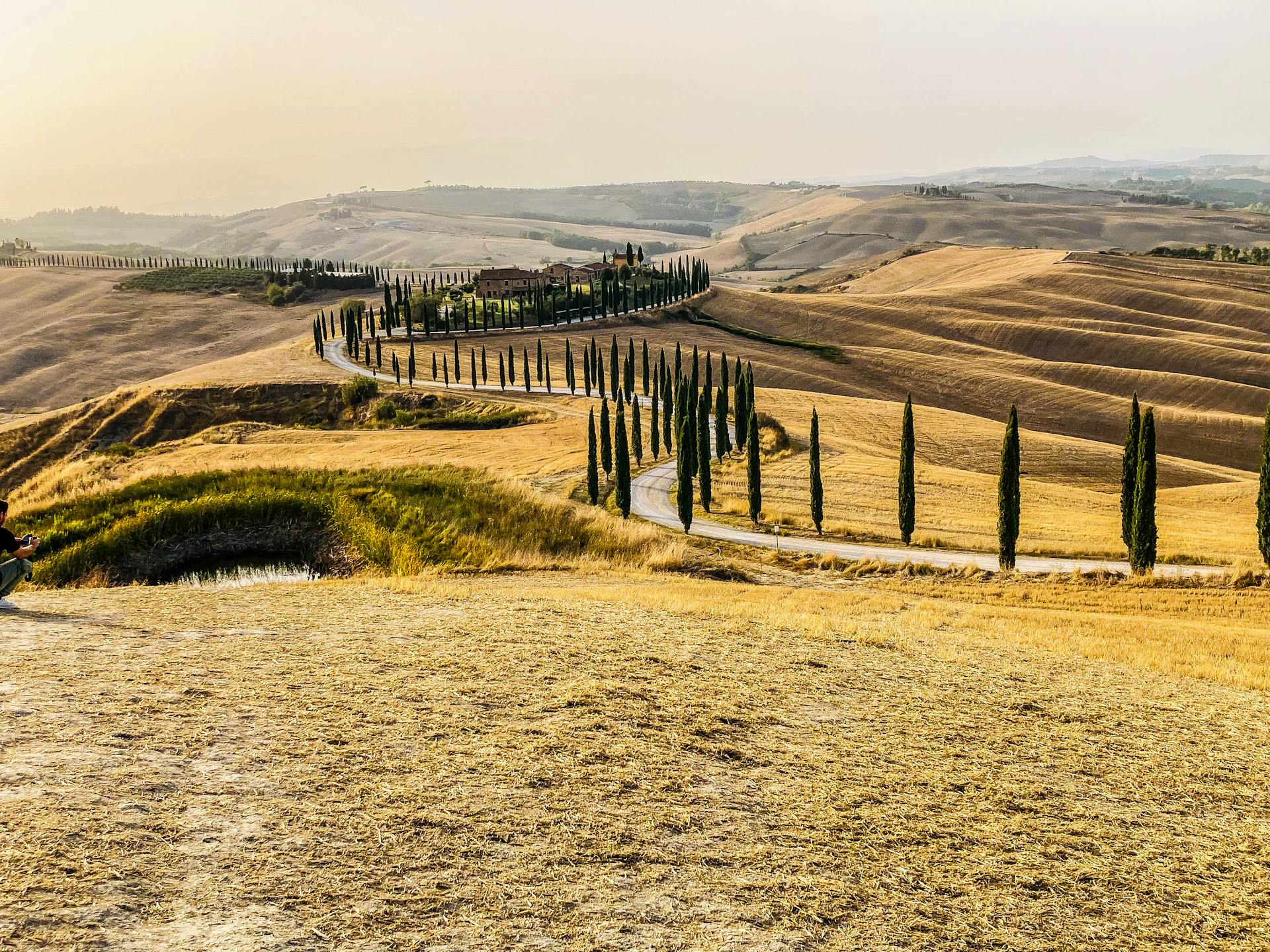 Un'iconica fotografia della Val d'Orcia