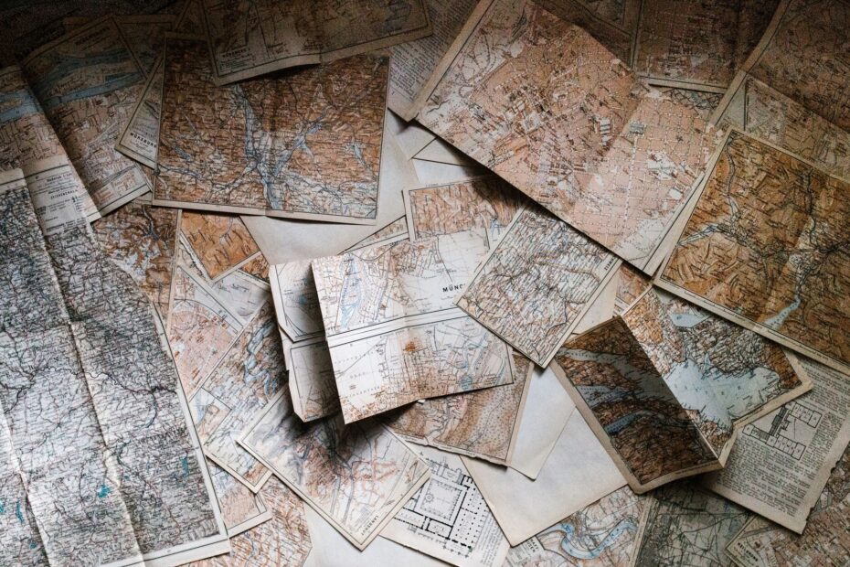 Una mappa topografica